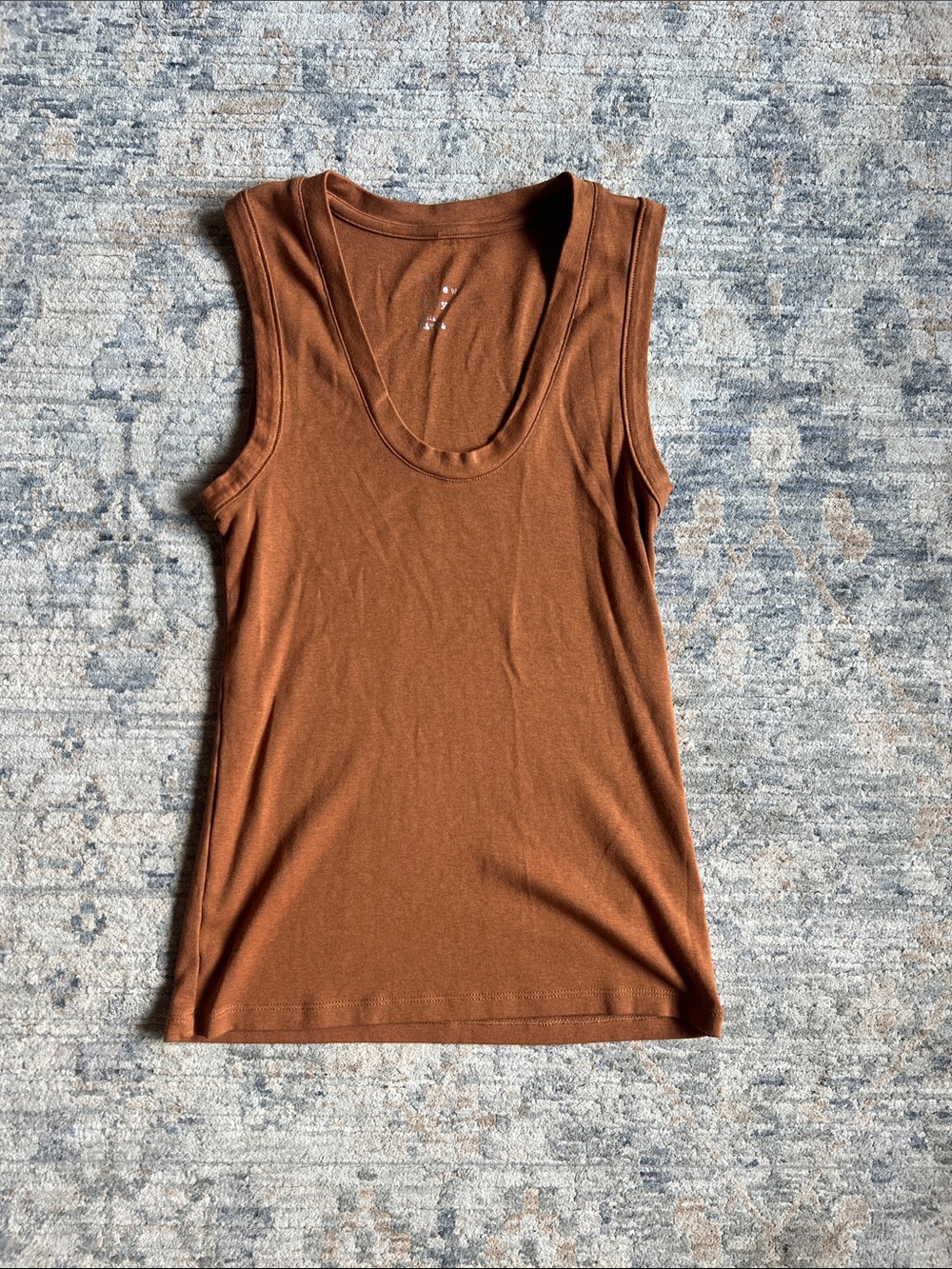 a new day Rust Brown Scoop Neck Tank Top